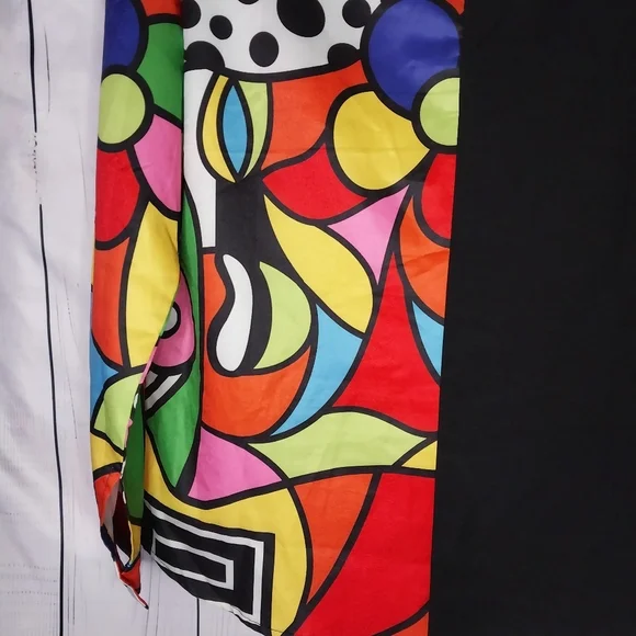 Colorful Abstract Psychodelic Men's Shirt - Picture 8 of 8